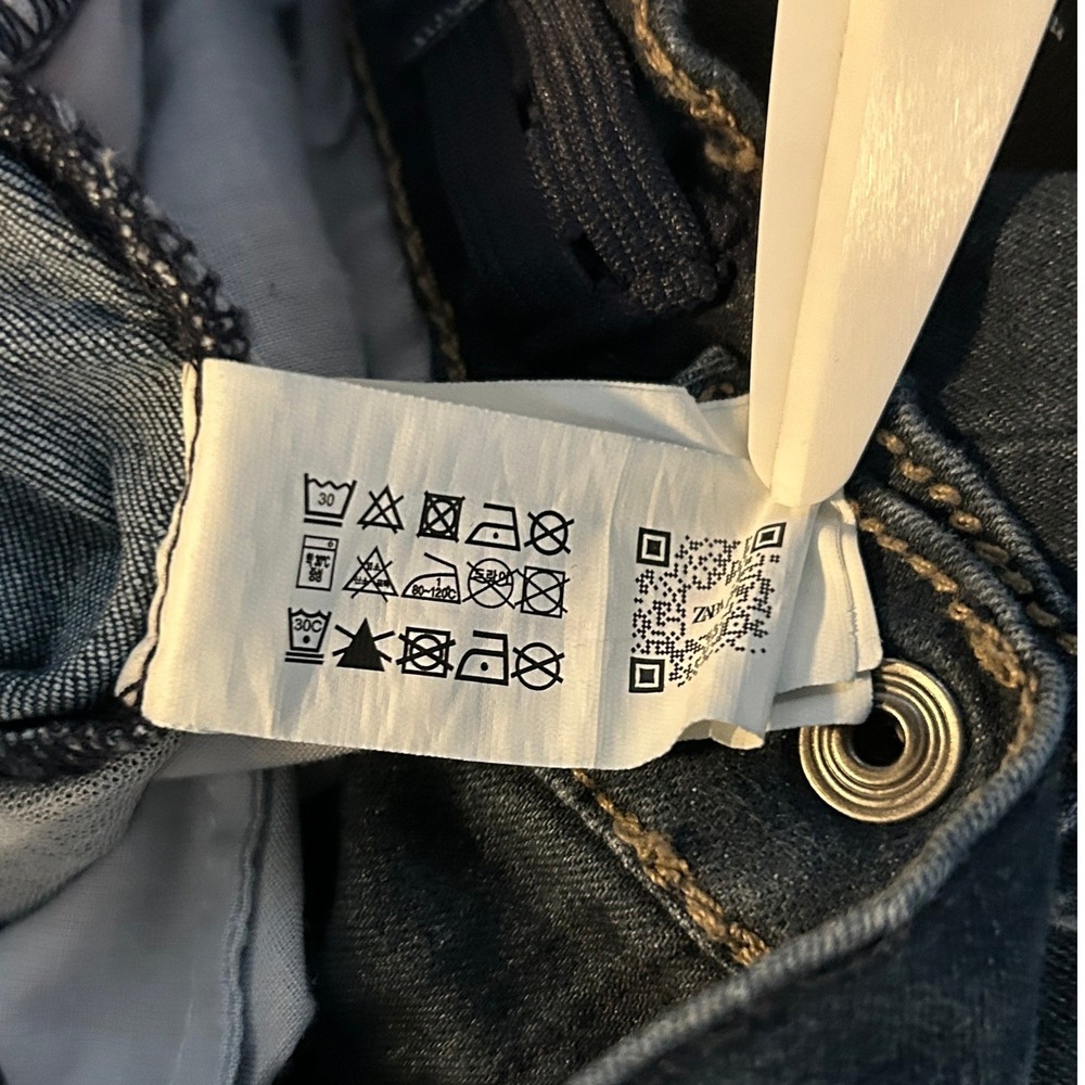 Zara Boys Distressed Dark Wash Denim Jeans Size 2-3 Years CM 98 Blue Pants 1578 - Picture 9 of 12